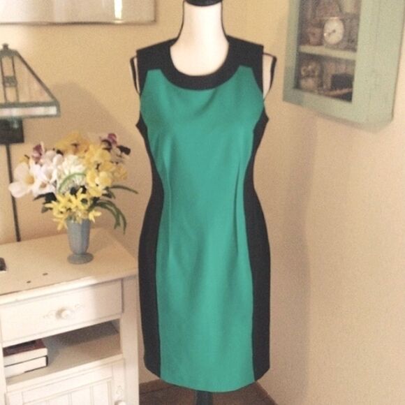Calvin Klein Colorblock Dress - Picture 1 of 9